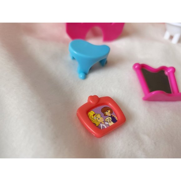 2002 Vintage Polly Pocket house with elevator carry handle folding purple toy - Picture 3 of 16